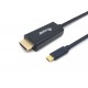 Equip 133413 adaptador de cable de vídeo 3 m USB Tipo C HDMI tipo A (Estándar) Negro